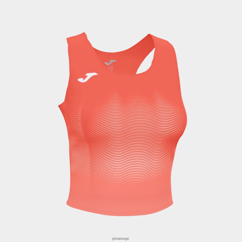 nei Joma tank-top elite vii fluorescerende korallhvit FBD0T02607 kvinner