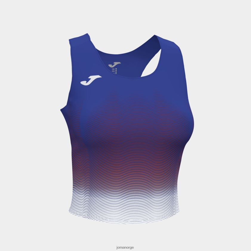 nei Joma tank-top elite vii kongeblå hvit rød FBD0T03662 kvinner