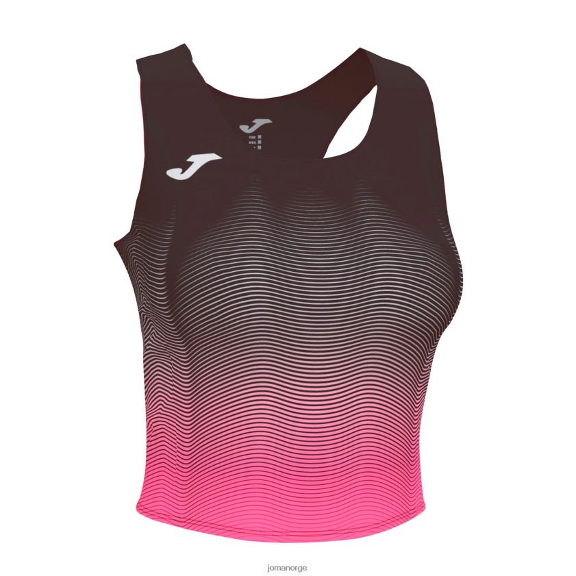 nei Joma tank-top elite vii svart fluorescerende rosa hvit FBD0T02598 kvinner