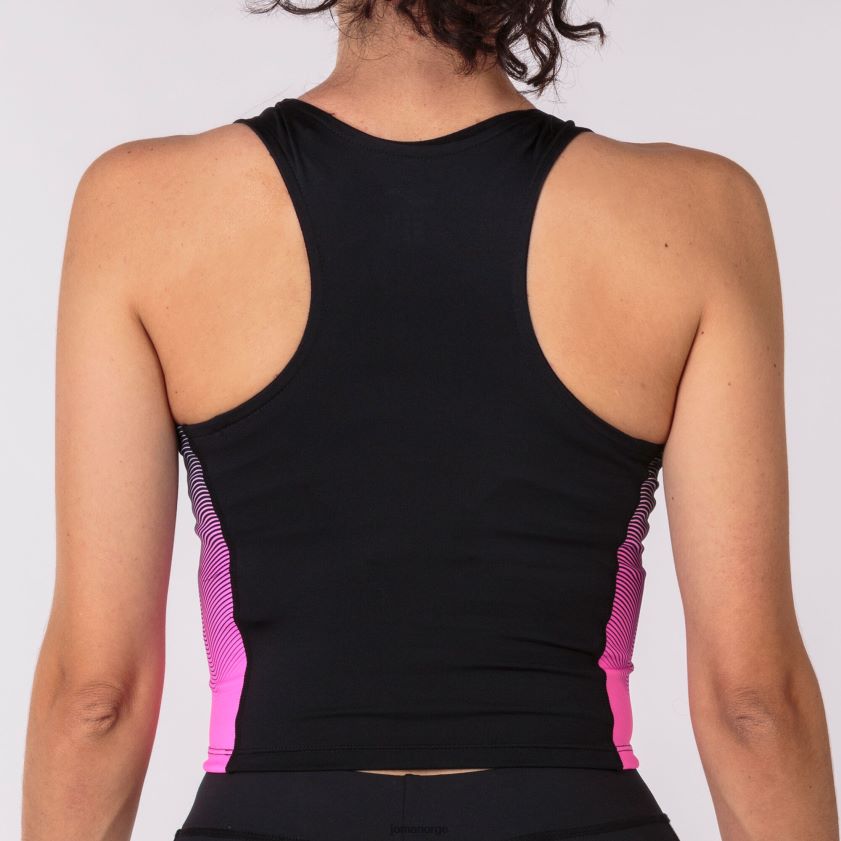 nei Joma tank-top elite vii svart fluorescerende rosa hvit FBD0T02598 kvinner