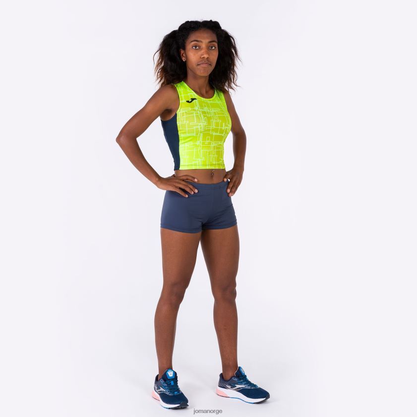 nei Joma tank-top elite viii marineblå fluorescerende gul FBD0T02000 kvinner