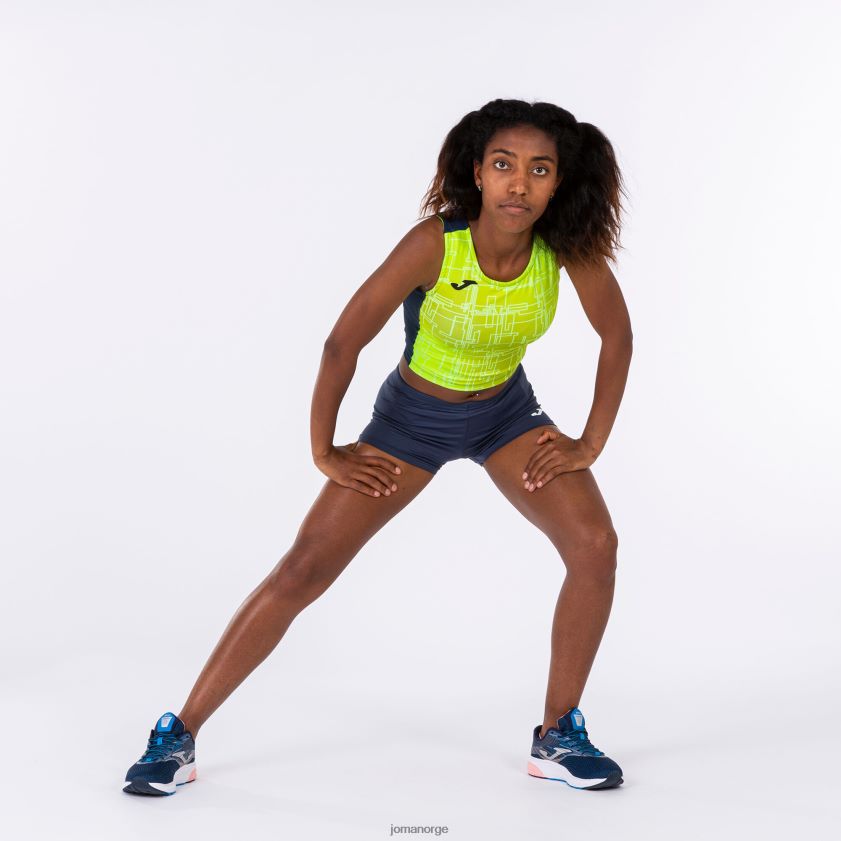 nei Joma tank-top elite viii marineblå fluorescerende gul FBD0T02000 kvinner
