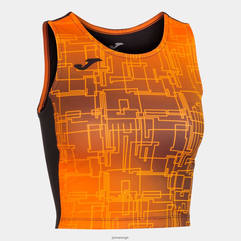 nei Joma tank-top elite viii svart oransje FBD0T01869 kvinner