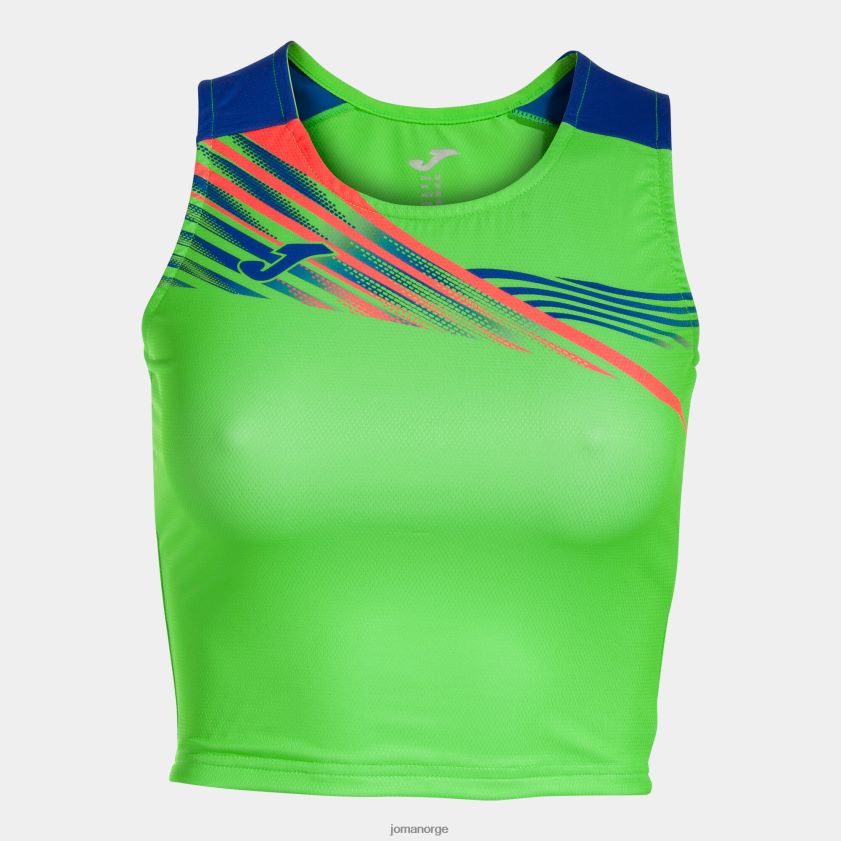 nei Joma tank-top elite x fluorescerende grønn kongeblå FBD0T02028 kvinner