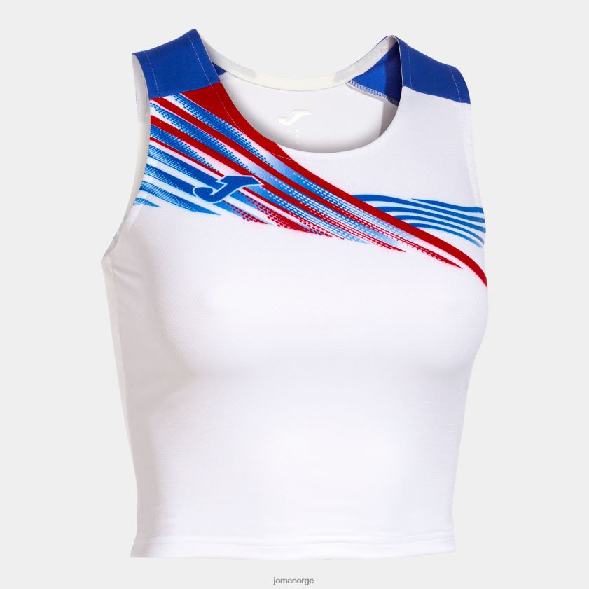 nei Joma tank-top elite x hvit kongeblå FBD0T02559 kvinner