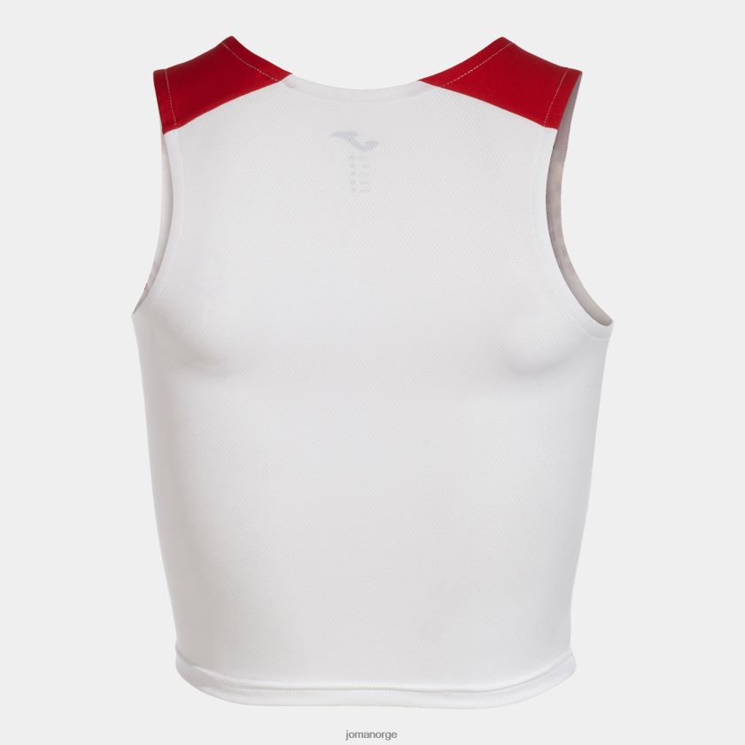 nei Joma tank-top elite x hvit rød FBD0T02165 kvinner