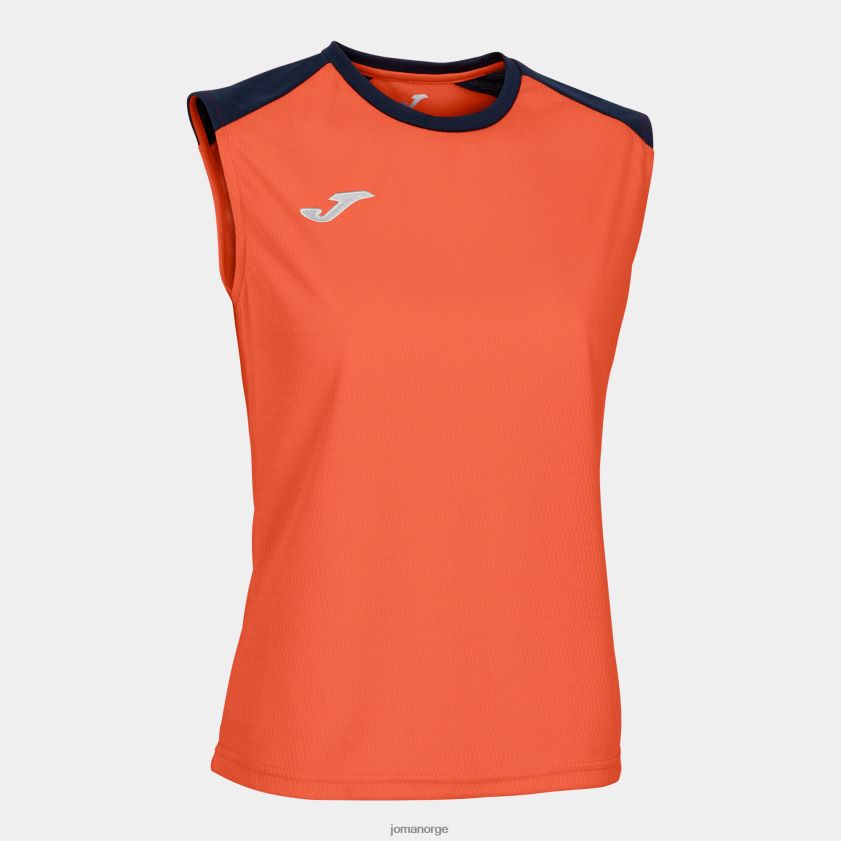 nei Joma tank top økomesterskap fluorescerende oransje marineblå FBD0T01818 kvinner