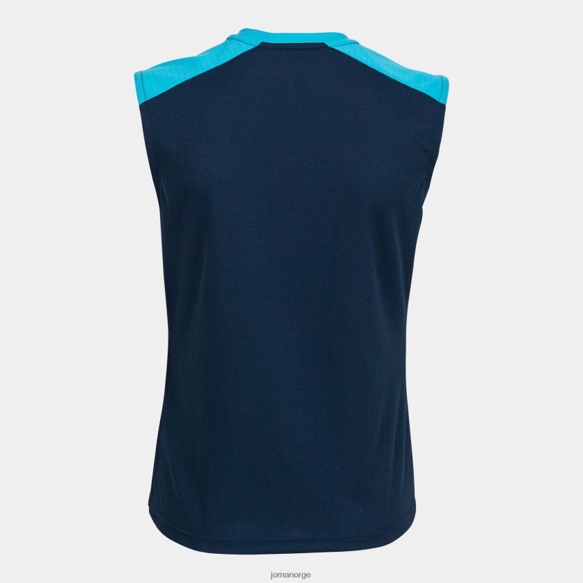 nei Joma tank top økomesterskap marineblå fluorescerende turkis FBD0T03767 kvinner