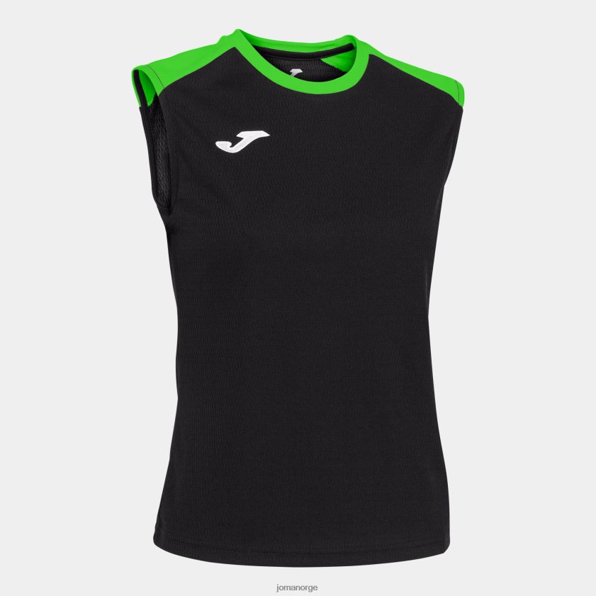 nei Joma tank top økomesterskap svart fluorescerende grønn FBD0T03614 kvinner