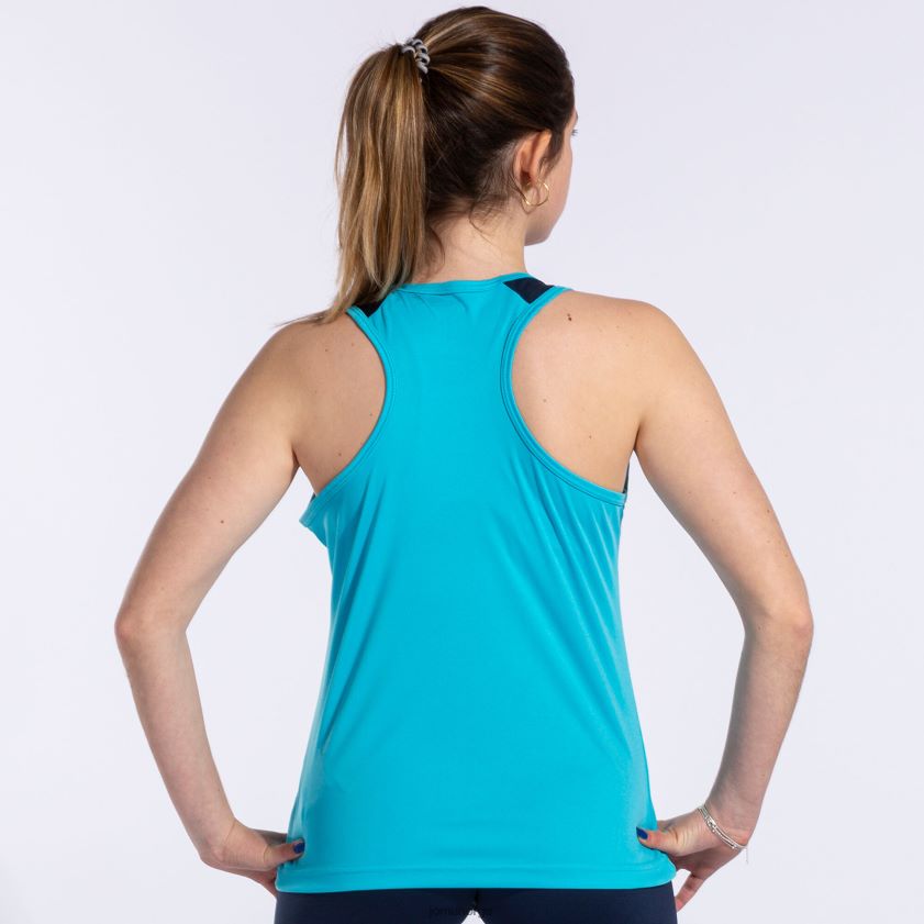 nei Joma tank top montreal fluorescerende turkis marineblå FBD0T01669 kvinner