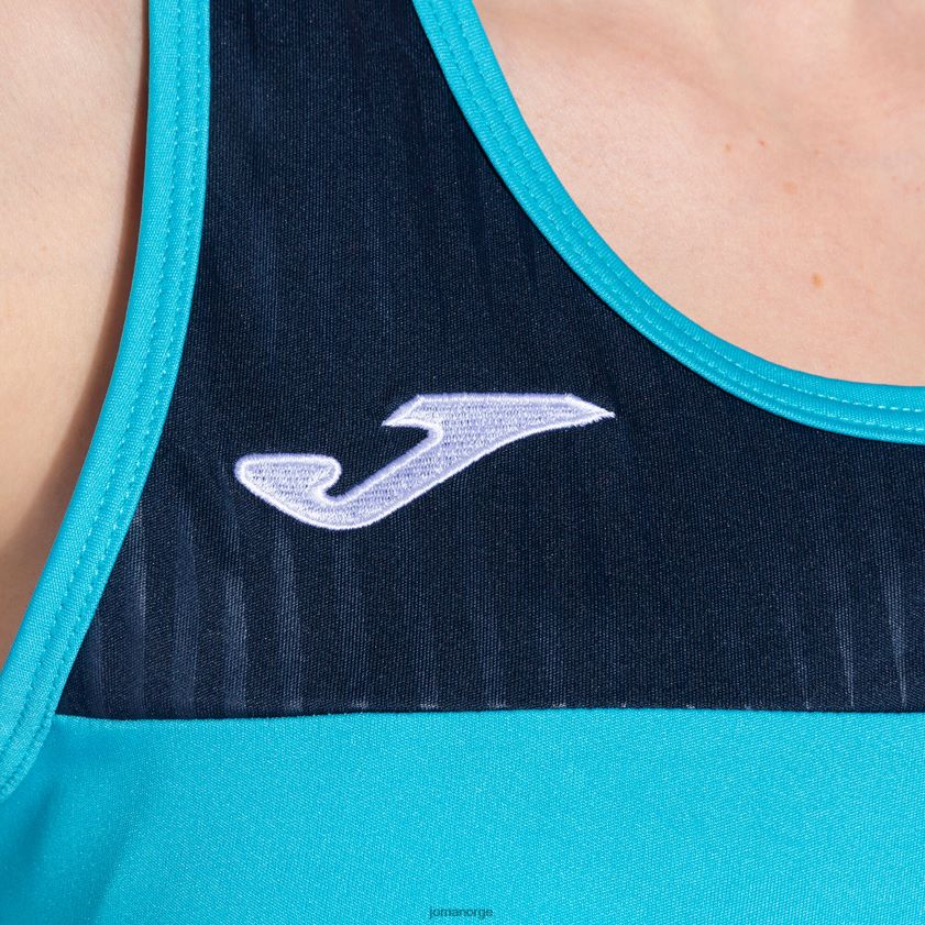 nei Joma tank top montreal fluorescerende turkis marineblå FBD0T01669 kvinner