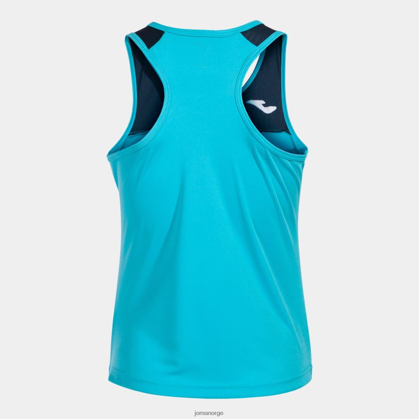 nei Joma tank top montreal fluorescerende turkis marineblå FBD0T01669 kvinner