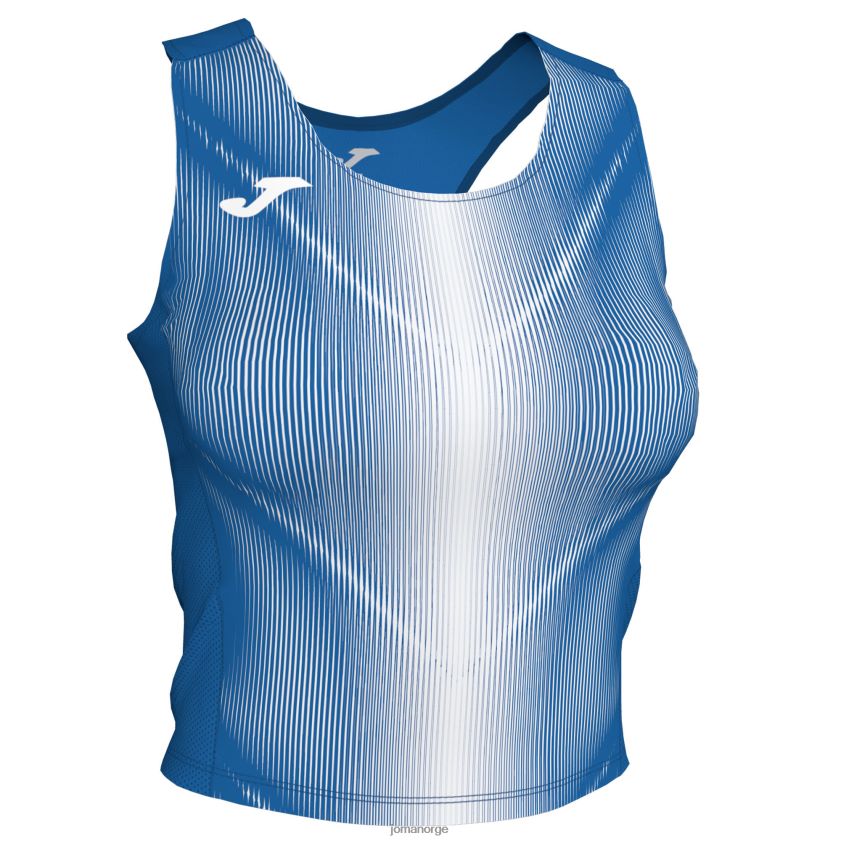 nei Joma tank-top olimpia kongeblå hvit FBD0T01727 kvinner