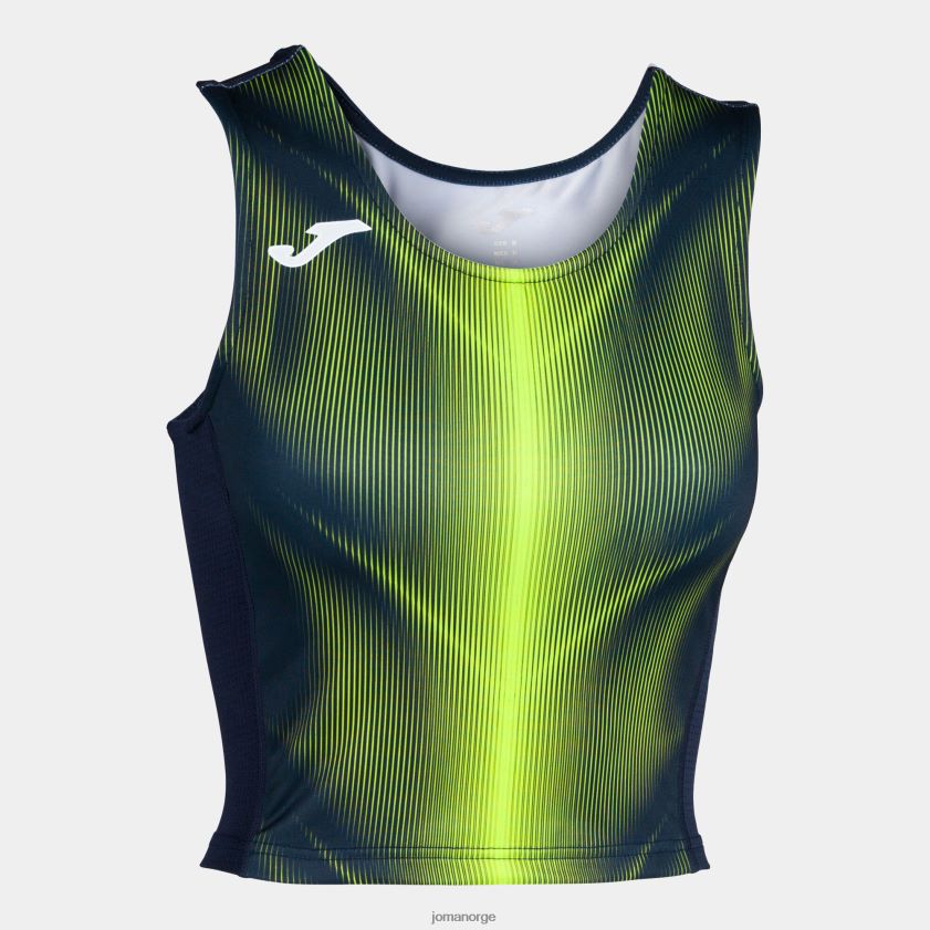 nei Joma tank-top olimpia marineblå fluorescerende gul FBD0T02388 kvinner
