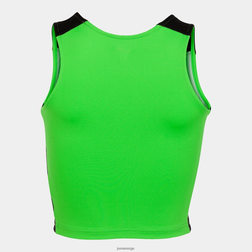 nei Joma tank-top rekord ii fluorescerende grønn svart FBD0T03818 kvinner