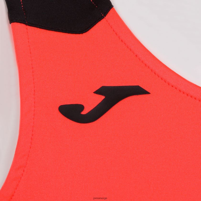 nei Joma tank-top rekord ii fluorescerende korallsvart FBD0T02366 kvinner