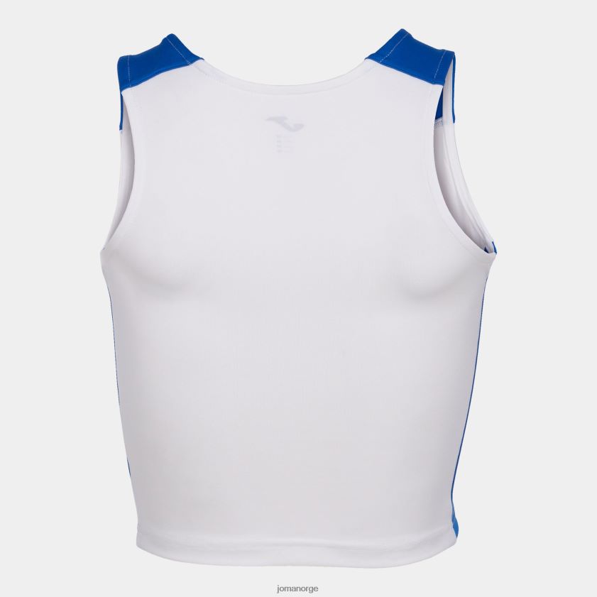 nei Joma tank-top rekord ii hvit kongeblå FBD0T02367 kvinner