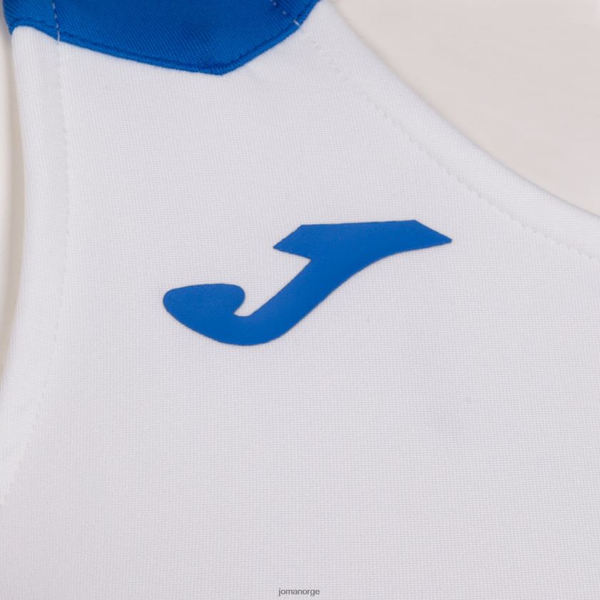 nei Joma tank-top rekord ii hvit kongeblå FBD0T02367 kvinner
