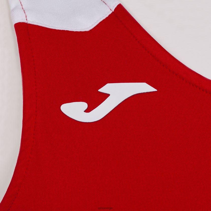 nei Joma tank-top rekord ii rød Hvit FBD0T02476 kvinner