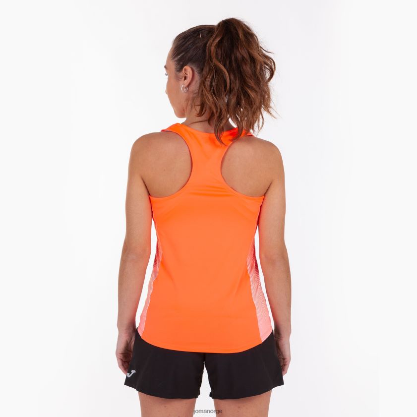 nei Joma tank topp elite vii fluorescerende korallhvit FBD0T01851 kvinner