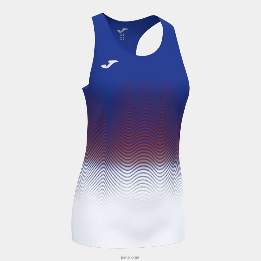 nei Joma tank topp elite vii kongeblå hvit rød FBD0T01804 kvinner