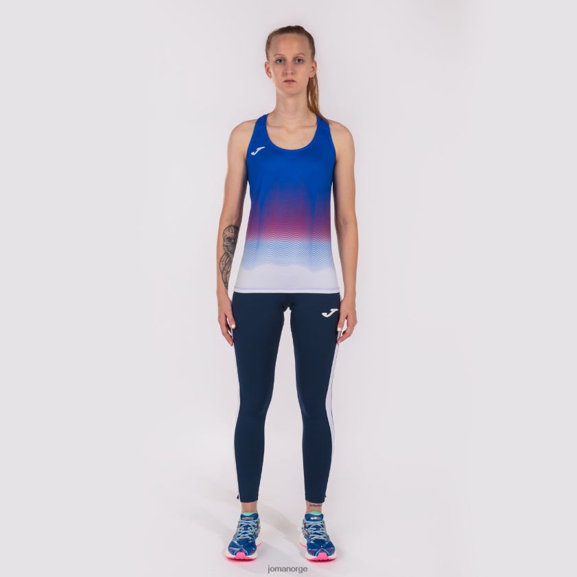 nei Joma tank topp elite vii kongeblå hvit rød FBD0T01804 kvinner