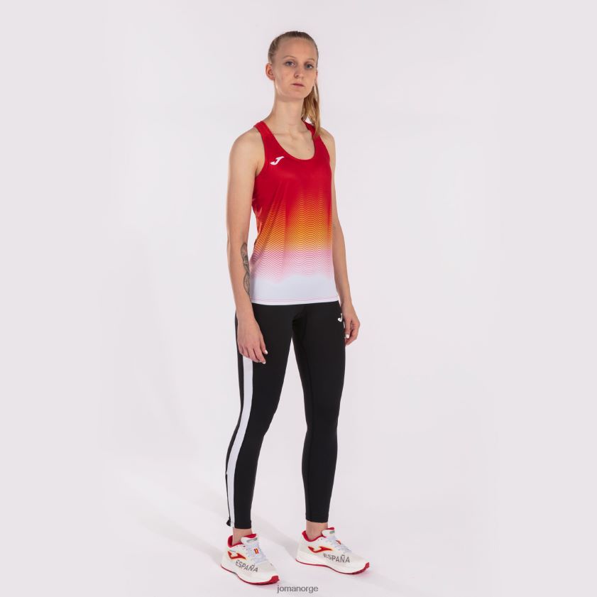 nei Joma tank topp elite vii rød hvit gul FBD0T03703 kvinner