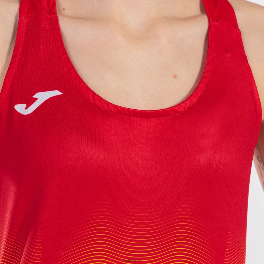 nei Joma tank topp elite vii rød hvit gul FBD0T03703 kvinner