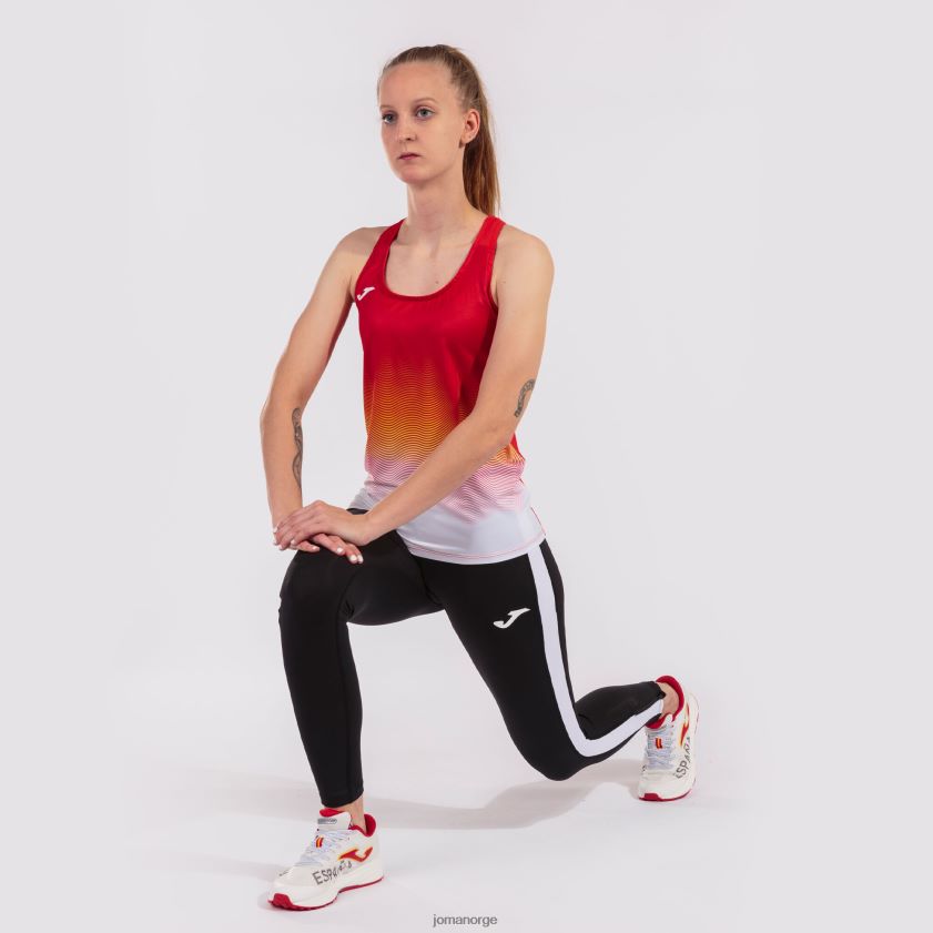 nei Joma tank topp elite vii rød hvit gul FBD0T03703 kvinner
