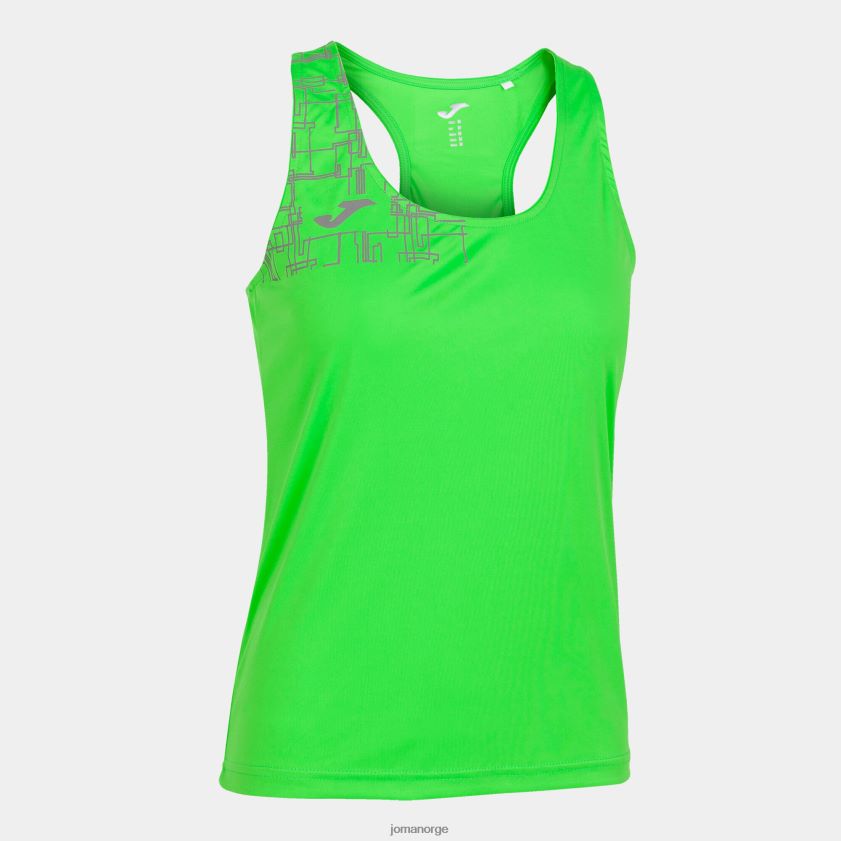 nei Joma tank topp elite viii fluorescerende grønn FBD0T01834 kvinner