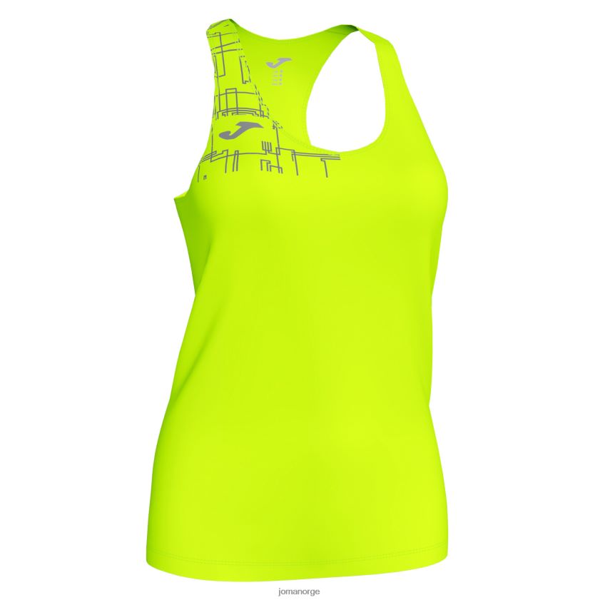 nei Joma tank topp elite viii fluorescerende gul FBD0T01658 kvinner