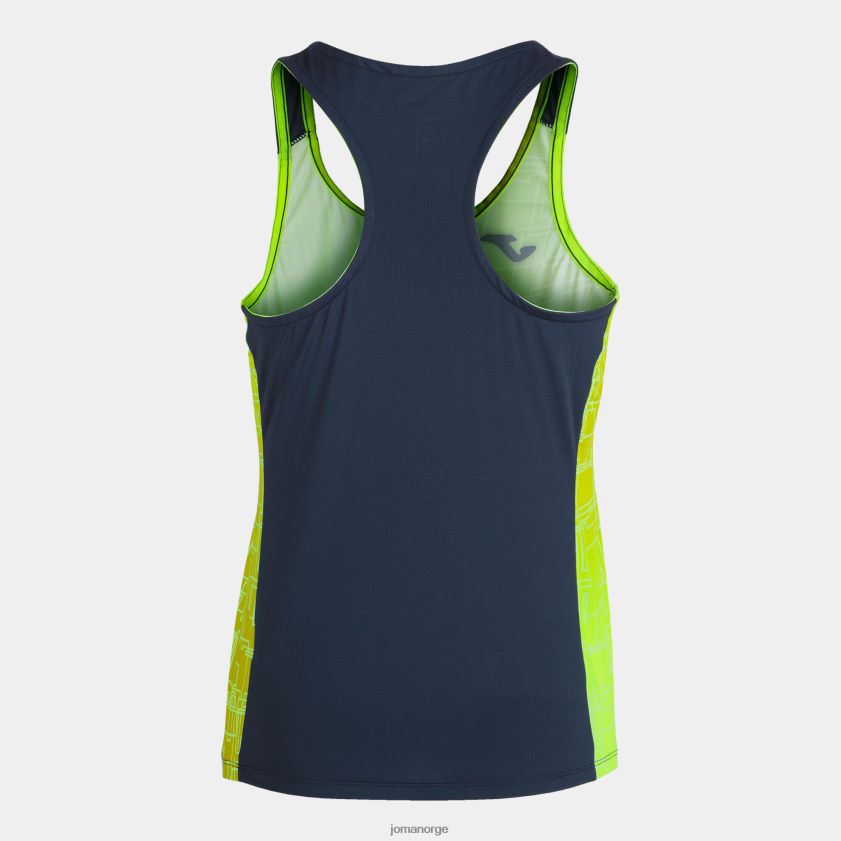 nei Joma tank topp elite viii fluorescerende gul marineblå FBD0T02657 kvinner