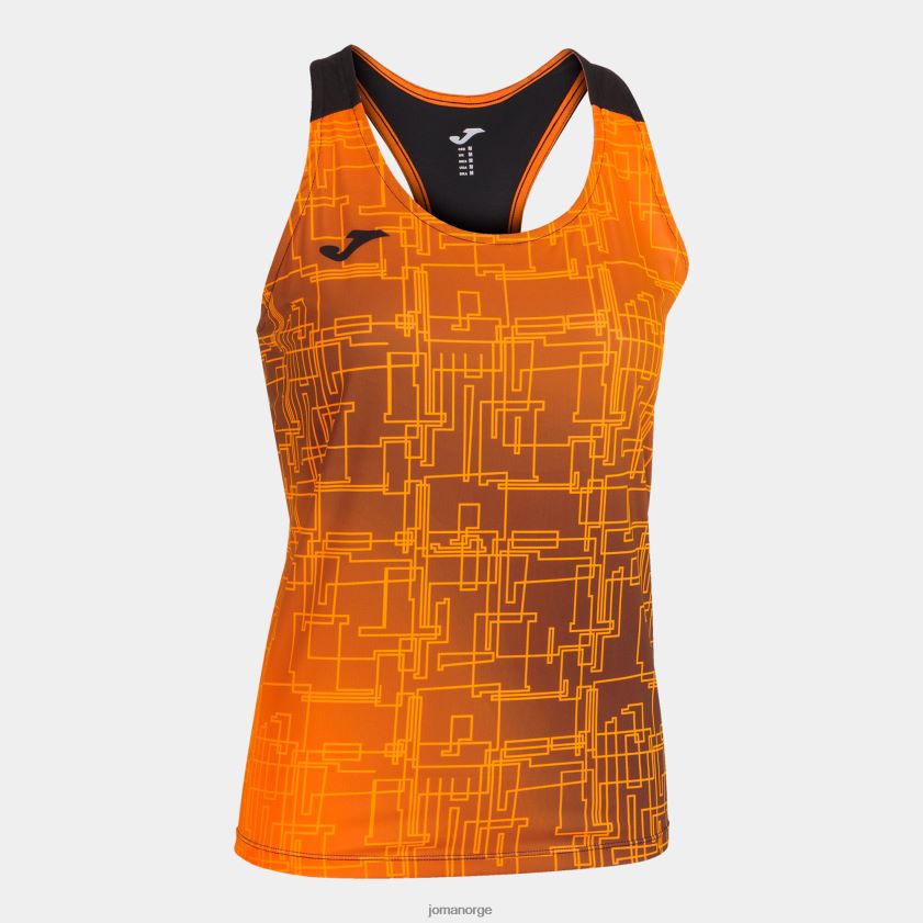 nei Joma tank topp elite viii oransje svart FBD0T02072 kvinner