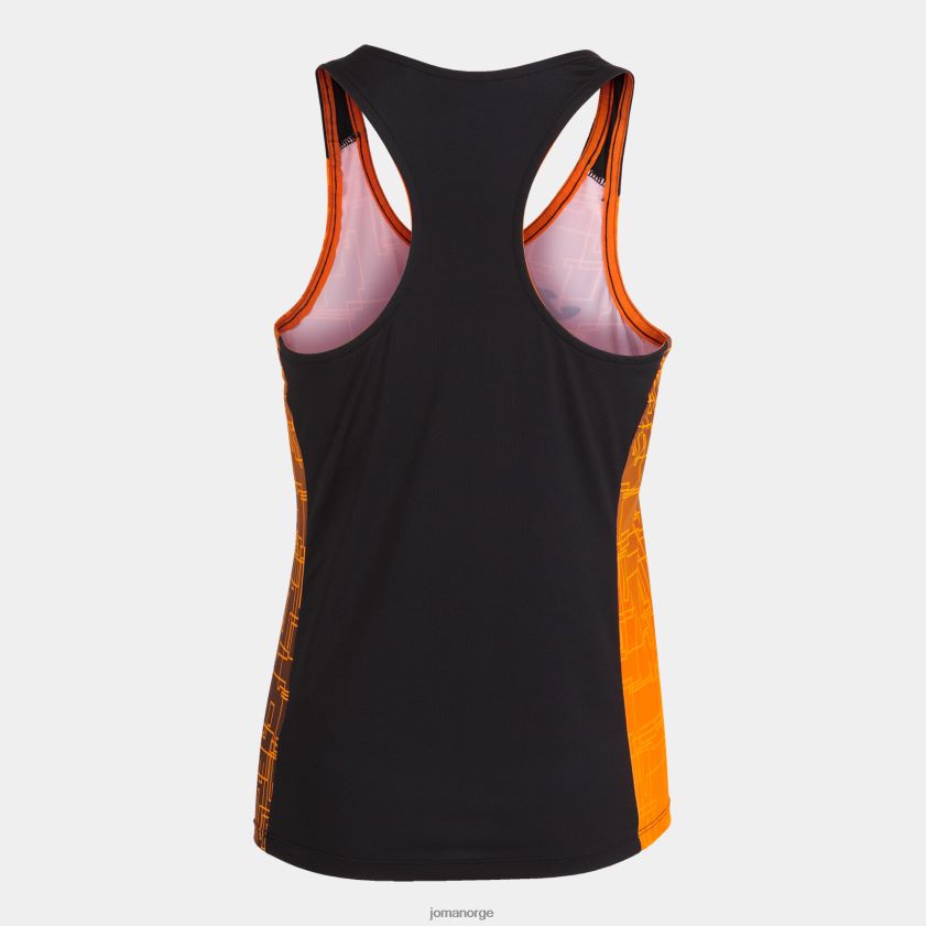 nei Joma tank topp elite viii oransje svart FBD0T02072 kvinner