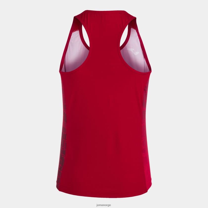 nei Joma tank topp elite viii rød FBD0T02117 kvinner