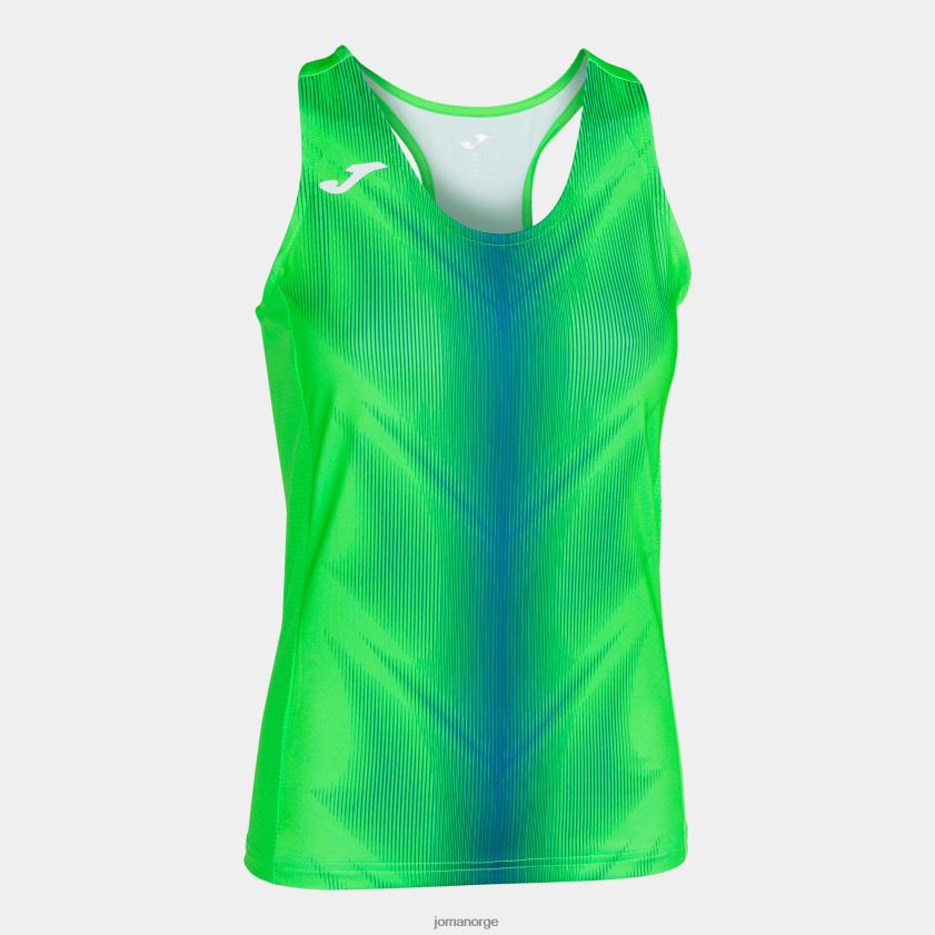 nei Joma tank topp olimpia fluorescerende grønn kongeblå FBD0T01881 kvinner