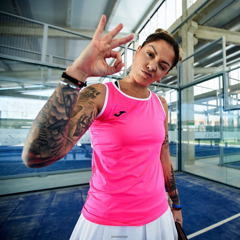 nei Joma tank topp pause fluorescerende rosa FBD0T02106 kvinner