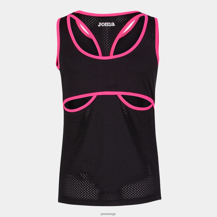 nei Joma tank topp pause svart fluorescerende rosa FBD0T01843 kvinner