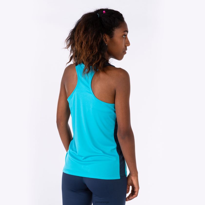 nei Joma tank topp rekord ii fluorescerende turkis marineblå FBD0T03956 kvinner