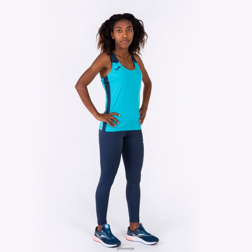 nei Joma tank topp rekord ii fluorescerende turkis marineblå FBD0T03956 kvinner