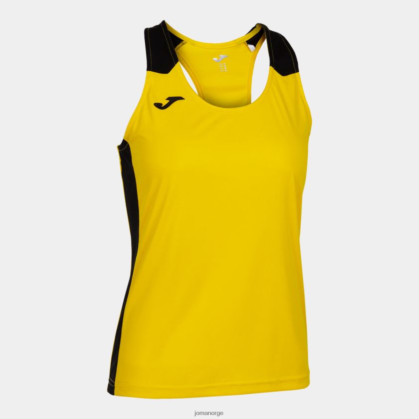 nei Joma tank topp rekord ii gul svart FBD0T01813 kvinner