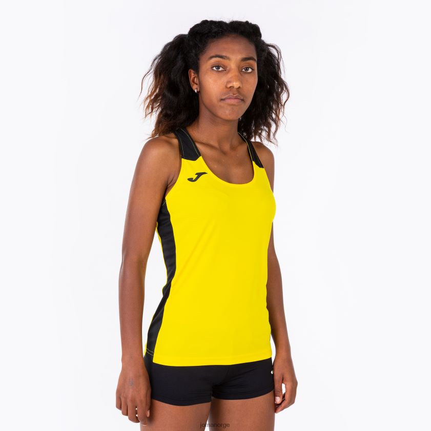 nei Joma tank topp rekord ii gul svart FBD0T01813 kvinner