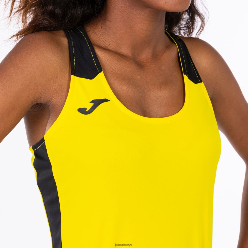 nei Joma tank topp rekord ii gul svart FBD0T01813 kvinner