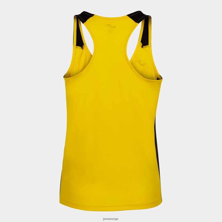 nei Joma tank topp rekord ii gul svart FBD0T01813 kvinner