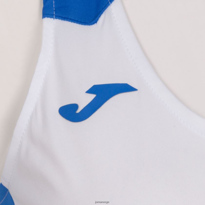 nei Joma tank topp rekord ii hvit kongeblå FBD0T01899 kvinner
