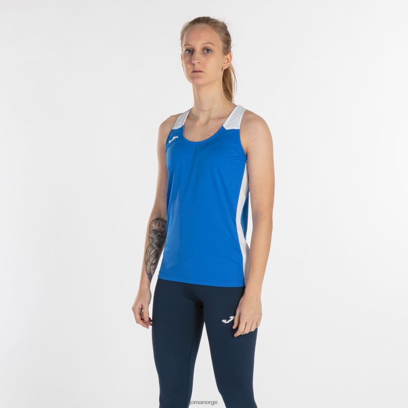 nei Joma tank topp rekord ii kongeblå hvit FBD0T02003 kvinner