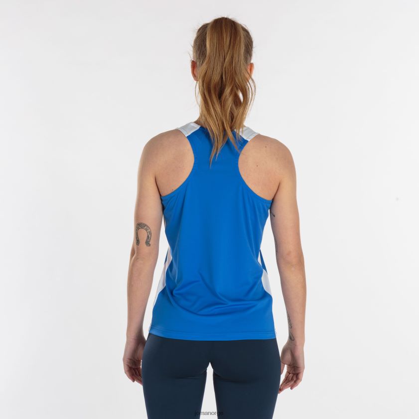 nei Joma tank topp rekord ii kongeblå hvit FBD0T02003 kvinner