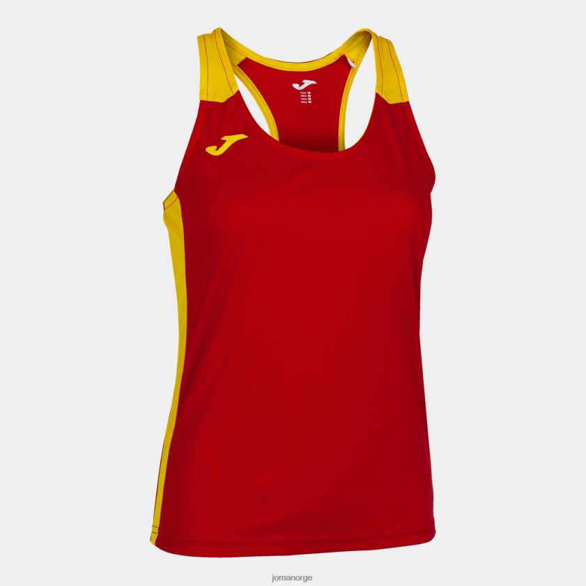 nei Joma tank topp rekord ii rød gul FBD0T02480 kvinner
