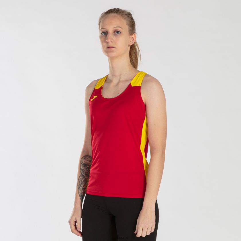 nei Joma tank topp rekord ii rød gul FBD0T02480 kvinner