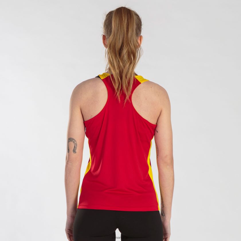nei Joma tank topp rekord ii rød gul FBD0T02480 kvinner